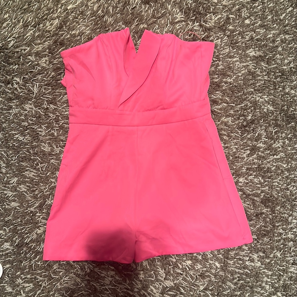 Hot pink romper